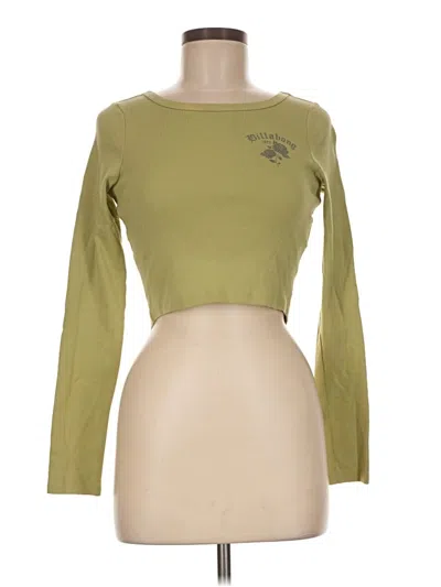 Pre-owned Billabong Long Sleeve T-shirt In Green