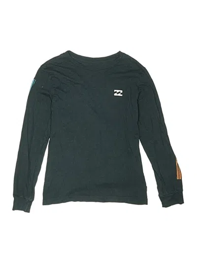 Pre-owned Billabong Kids' Long Sleeve T-shirt In Green