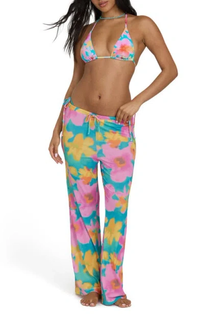 Billabong Lookin' Fresh Print Cover-up Pants In Multi