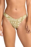 Billabong Lost On You V-cut Bikini Bottoms In Green