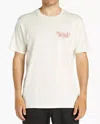 Billabong Lounge Short Sleeve Tee In Off White/red