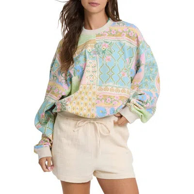 Billabong Love Crush Kendal Graphic Sweatshirt In Multi
