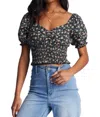 Billabong Love Song Crop Top In Black In Black