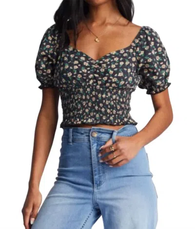 Billabong Love Song Crop Top In Black