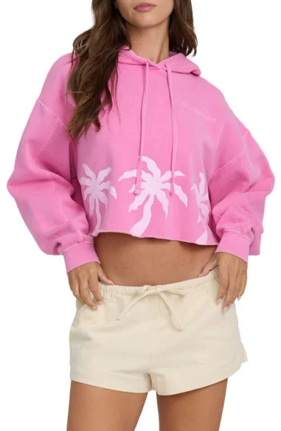 Billabong Low Tide Cotton Drawstring Shorts In Pink