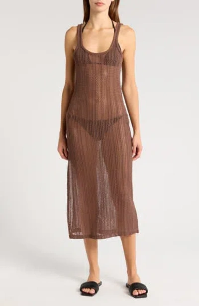 Billabong Lunar Days Cover-up Midi Dress In Brown