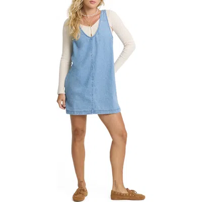 Billabong Lyla Saltwashed Minidress In Blue