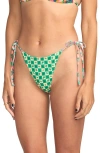 Billabong Mami Wata Reversible Bikini Bottoms In Green