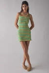 Billabong Mami Wata Stripe Knit Mini Dress In Green Stripe, Women's At Urban Outfitters