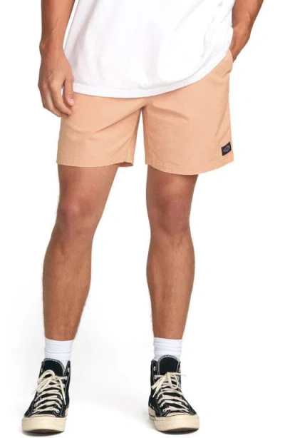 Billabong Mario Cotton Drawstring Shorts In Gray