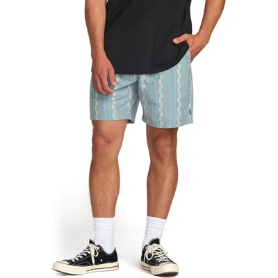 Billabong Mario Cotton Drawstring Shorts In Blue