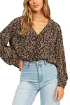 Billabong Meant To Be Top Blouse In Off Black In Black