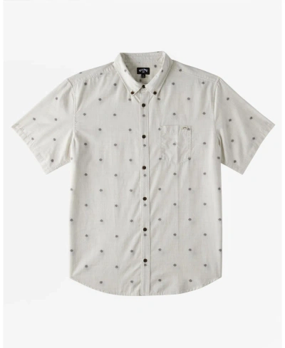 Billabong Men's All Day Jacquard Short Sleeve Shirt In Chino