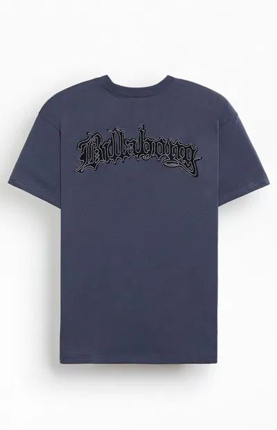 Billabong Men's Arch Up T-shirt In Washed Black In Blue