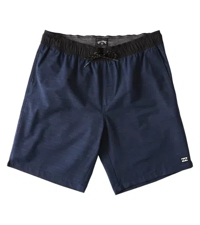 Billabong Men's Crossfire Elastic Walkshorts Navy In Blue