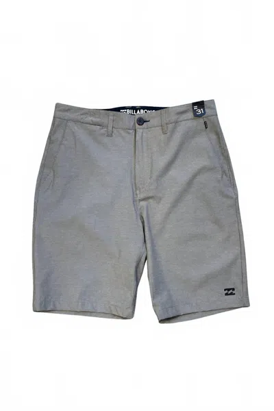 Billabong Men's Crossfire X Twill Hybrids Short In Light Khaki In Pink