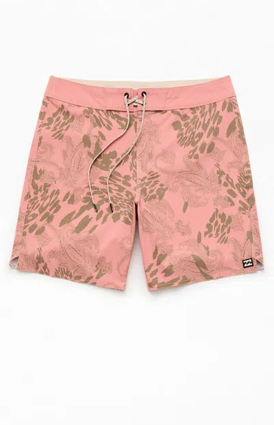 Billabong Men's Good Times Pro 7.5" Boardshorts In Rose In Pink