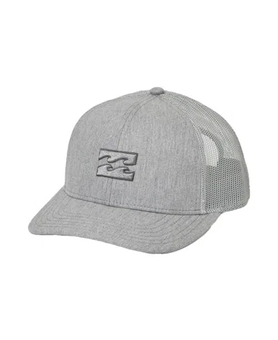 Billabong Men's Grey Heather All Day Trucker Adjustable Hat In Heather Gray