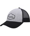 Billabong Men's Heather Gray/black Walled Trucker Adjustable Snapback Hat In Multi
