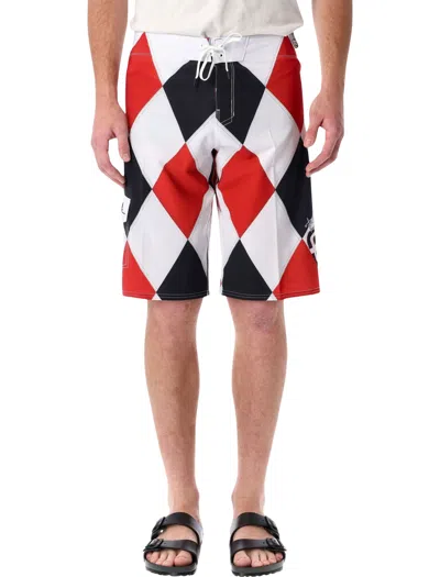 Billabong Men's Mini Performance Surf Tee In Red White Black