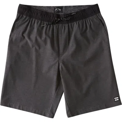 Billabong Mens Crossfire Elastic Walkshorts - Asphalt In Gray