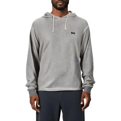 Billabong Mens Heathered Waffle Hoodie In Gray
