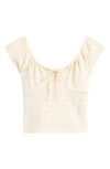 Billabong Mia Eyelet Crop Top