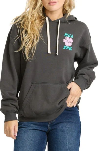 Billabong Midnight Session Graphic Hoodie In Gray
