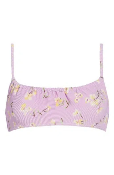 Billabong Mila Peaceful Petals Bralette Bikini Top In Multi