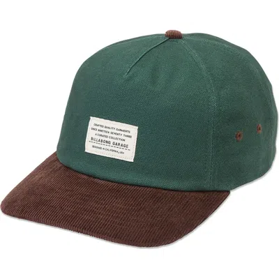Billabong Mill Spec Garage Baseball Cap In Green