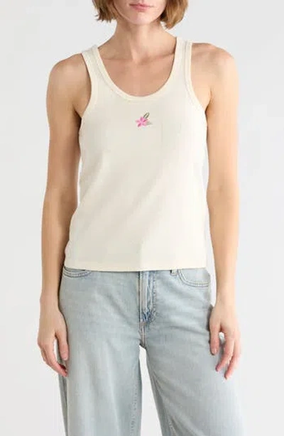Billabong Mini Motif Tank Top In White