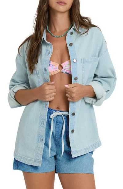 Billabong Mix Match Long Sleeve Shirt In Blue