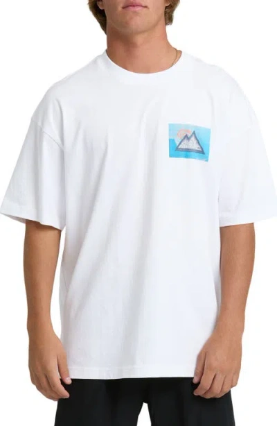 Billabong Moments Adventure Division Og Fit Cotton Graphic T-shirt In White