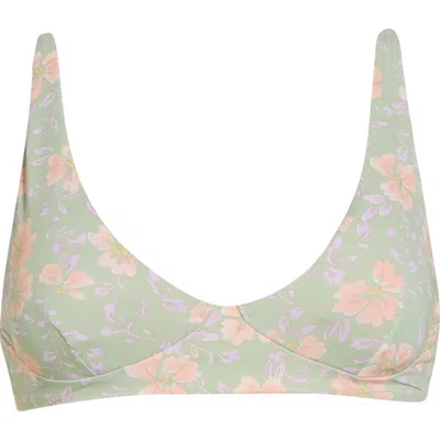 Billabong More To Sea Cami Plunge Bikini Top In Blue