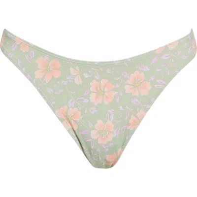 Billabong More To Sea Skimpy Hike Bikini Bottoms In Gray