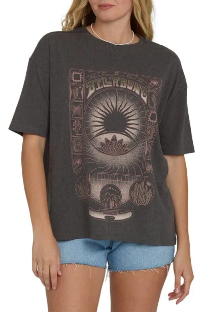 Billabong Natural Collection Oversize Graphic T-shirt In Gray