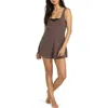 Billabong Never Better Cover-up Romper In Brown