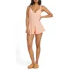 Billabong Never Better Cover-up Romper In Peach Kiss