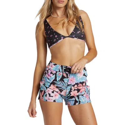 Billabong Nights In Black/multi Floral