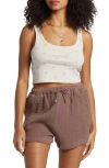 Billabong Odyssey Elastic Waist Waffle Knit Shorts In Multi