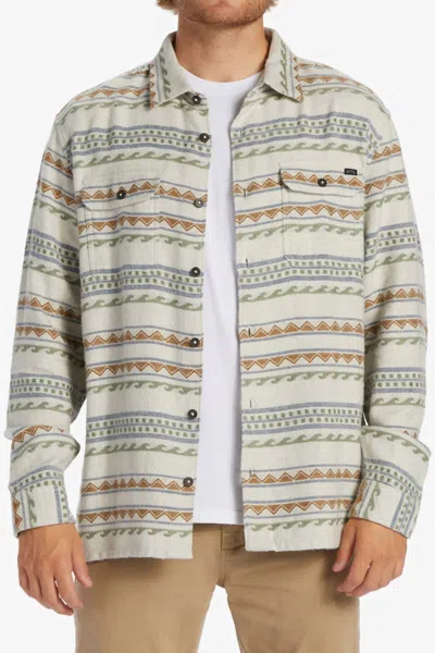 Billabong Offshore Jacquard 2 Flannel Shirt In Chino In Multi