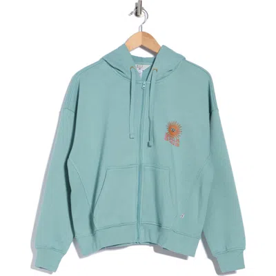 Billabong Olivia Sun Graphic Full Zip Hoodie In Blue