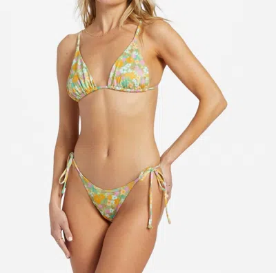 Billabong On The Bright Side Tie Hike Bikini Bottom In Palm Green