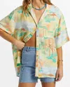 Billabong On Vacation Shirt In Multi In Green