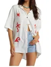 Billabong On Vacation Woven Shirt In Salt Crystal In Multi