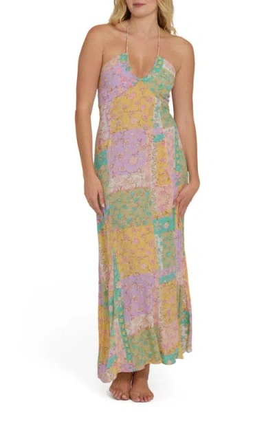 Billabong One Day Halter Maxi Dress In Multi