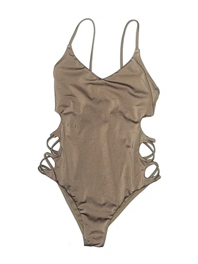 Pre-owned Billabong One Piece Swimsuit In Tan