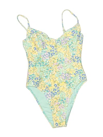 Pre-owned Billabong One Piece Swimsuit In Yellow