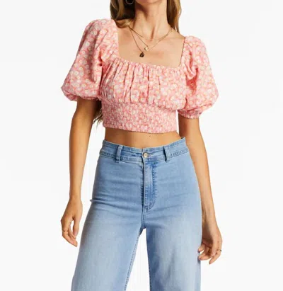 Billabong Only You Crop Top In Pink Multi