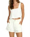 Billabong Open Skies Woven Tank In Salt Crystal In Gray